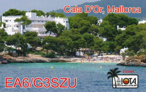 EA6/G3SZU QSL card